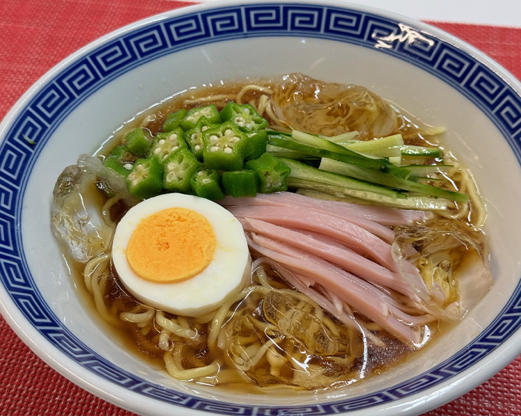 夏野菜の冷し醤油ラーメン